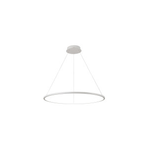 Vinola, stylowa, biała lampa wisząca, kompatybilna z żarówkami LED, 24W, 3000K + 4000K