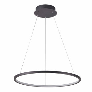 Vinola, elegancka, czarna lampa wisząca, LED, 58W, 3000K + 4000K