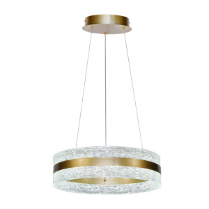 Blera to złota lampa wisząca o eleganckim designie, wyposażona w LED 1950 lm, barwę 3000K/4000K/6000K oraz IP20.