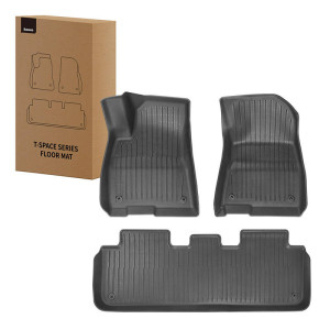 3-Delt Gulvmatte Tesla 3 Baseus T-Space-Serien Sort