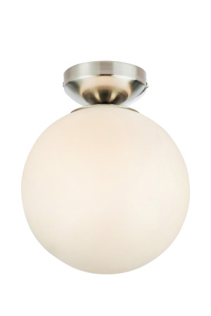 Markslöjd Stintino Rund Taklampe E14 Hvit/satin Nikkel Ip44
