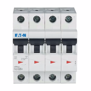 Eaton Automatsikring 25a 4-Pol C-Kar Fazc254