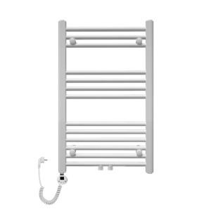 Grzejnik łazienkowy wodno elektryczny TRM 800 biały Szerokość - 400 mm grzałka 600 W