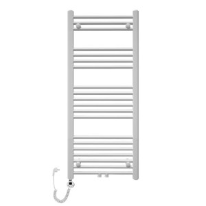 Grzejnik łazienkowy wodno elektryczny trm 1200 biały szerokość - 400 mm grzałka 600 w