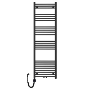 Grzejnik łazienkowy wodno elektryczny TRM 1600 czarny Szerokość - 500 mm Grzałka elektryczna - Czarna 600 w
