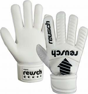 Rękawice Bramkarskie Dziecięce Reusch Legacy Arrow Solid Junior (białe) 5372504-1100