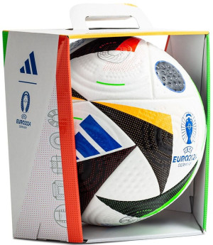 Piłka Nożna Meczowa Adidas UEFA EURO 2024 Fussballiebe PRO (Rozmiar 5) IQ3682