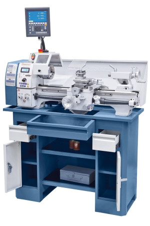 Tokarka stołowa Profi 550 PRO z cyfrowym wyświetlaczem 2 osi - 400V BERNARDO