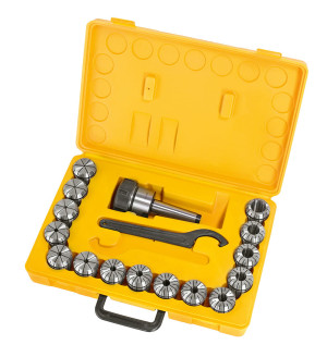 Tuleje zaciskowe frezu, zestaw, MK 3, 3 - 25 mm, 16 szt. ER40 BERNARDO