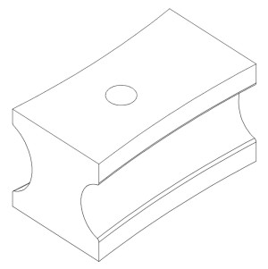 Uchwyt pod element gnący 1" W (Ø25,4) x 1 1/4" W (Ø31,8) do BM 42 A / BM 60 A BERNARDO