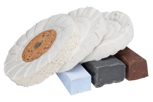 Zestaw polerski do aluminium Ø 250 x 25 mm, Ø 20 mm, 6-szt. BERNARDO