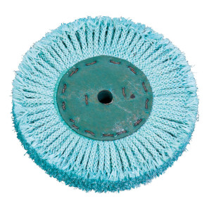Sizalowa tarcza polerska - sznurek sizalowy zielony Ø 350 x 25 mm, Ø 16 mm BERNARDO