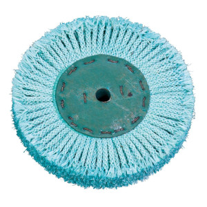 Sizalowa tarcza polerska - sznurek sizalowy zielony Ø 250 x 25 mm, Ø 20 mm BERNARDO