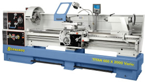 Tokarka Titan 660 x 2000 VARIO z cyfrowym wyświetlaczem 3 osi i systemem MULTIFIX * BERNARDO