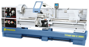 Tokarka Titan 660 x 1500 z cyfrowym wyświetlaczem 3 osi i systemem MULTIFIX BERNARDO