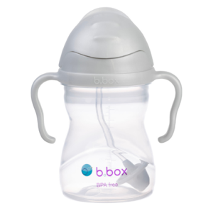 B.box bidon ze słomką 240 ml, szary