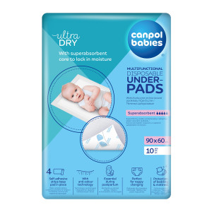 Canpol babies wielofunkcyjne podkłady higieniczne 90x60, 10szt (PRODUKT MEDYCZNY)