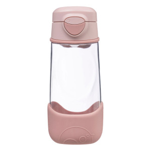 B.box Butelka na wodę - bidon z ustnikiem dla dziecka tritanowy 450 ml Blush Crush