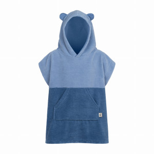 Patulove SurfBEAR blue kids ponczo kąpielowe midi
