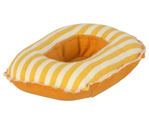 Maileg - akcesoria plażowe - łódka dla małej myszki, yellow