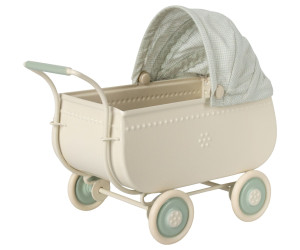 Maileg - micro pram - wózek, blue