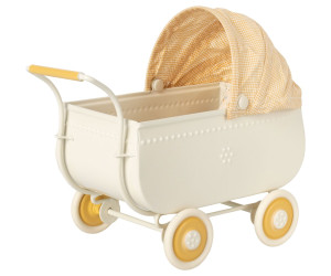 Maileg - micro pram - wózek, yellow