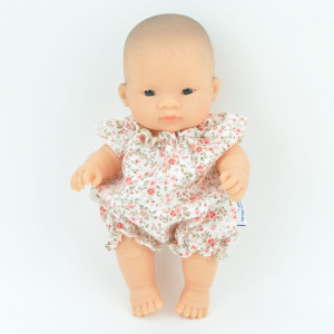 Ubranko Miniland Baby różowy kombinezon ( 21 cm )