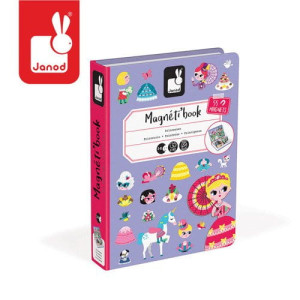 Magnetyczna układanka Księżniczki Magnetibook, Janod