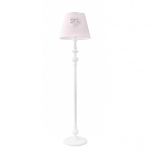 Lampa pudrowa z kokardką z dekoracyjną nogą