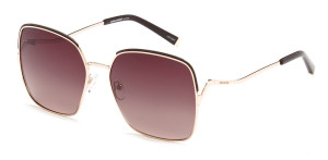 Okulary Przeciwsłoneczne Damskie Polaryzacyjne Solano Ss 10436 Brązowy Brązowe