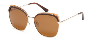 Okulary Przeciwsłoneczne Damskie Polaryzacyjne Solano Ss 10446 Brązowy Brązowe