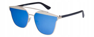 Joker Okulary Przeciwsłoneczne Damskie Z Filtrem Uv 400 Jr 4100 Niebieski Niebieskie