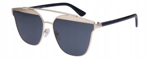 Joker Okulary Przeciwsłoneczne Damskie Z Filtrem Uv 400 Jr 4100 Czarny Czarne
