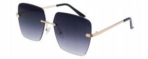 Joker Okulary Przeciwsłoneczne Damskie Z Filtrem Uv 400 Jr 4383 Czarny Czarne