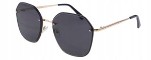 Joker Okulary Przeciwsłoneczne Damskie Z Filtrem Uv 400 Jr 4391 Cz Czarne
