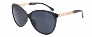 Joker Okulary Przeciwsłoneczne Damskie Z Filtrem Uv 400 Jr 4413 Czarny Czarne