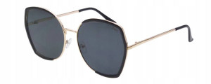 Joker Okulary Przeciwsłoneczne Damskie Z Filtrem Uv 400 Jr 4422 Cz Czarne