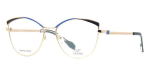 Oprawki Korekcyjne Damskie Gf Ferre Gff 0168 Niebiesko-złoty Złote