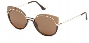 Okulary Przeciwsłoneczne Damskie Polaryzacyjne Ss 10387 Brązowy Brązowe