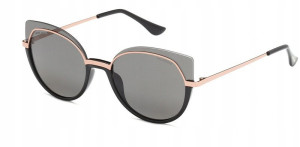 Okulary Przeciwsłoneczne Damskie Polaryzacyjne Ss 10387 Szary Czarne