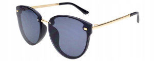 Joker Okulary Przeciwsłoneczne Damskie Z Filtrem Uv 400 Jr 4312 Czarny Czarne