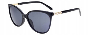 Joker Okulary Przeciwsłoneczne Damskie Z Filtrem Uv 400 Jr 4317 Czarny Czarne