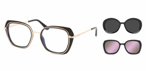 Oprawki Korekcyjne Damskie Solano Z Nakładką Z Filtrem Polaryzacyjnym Cl 10135 A Białe