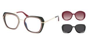 Oprawki Korekcyjne Damskie Solano Z Nakładką Z Filtrem Polaryzacyjnym Cl 10135 C Białe