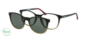 Oprawki Korekcyjne Damskie Solano Z Nakładką Z Filtrem Polaryzacyjnym Cl 90137 Szary Czarne