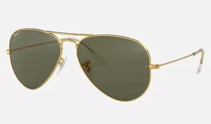 Ray-ban Okulary Przeciwsłoneczne Unisex Z Filtrem Polaryzacyjnym Aviator Large Metal Rb3025 001/58 R. 62 