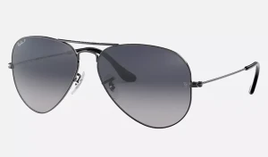 Ray-ban Okulary Przeciwsłoneczne Unisex Z Filtrem Polaryzacyjnym Aviator Large Metal Rb3025 004/78 R. 62 Niebieskie