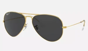 Ray-ban Okulary Przeciwsłoneczne Unisex Z Filtrem Polaryzacyjnym Aviator Large Metal Rb3025 919648 R.62 