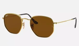 Ray-ban Okulary Przeciwsłoneczne Unisex Z Filtrem Polaryzacyjnym Hexagonal Rb3548n 001/57 R.51 