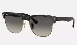 Ray-ban Okulary Przeciwsłoneczne Damskie Z Filtrem Polaryzacyjnym Clubmaster Oversized Rb4175 877/m3 57 L Czarne